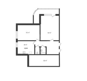 3-к квартира, вторичка, 69м2, 7/16 этаж