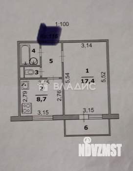 1-к квартира, вторичка, 34м2, 5/10 этаж
