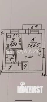 1-к квартира, вторичка, 31м2, 4/5 этаж