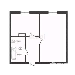 1-к квартира, вторичка, 30м2, 1/5 этаж