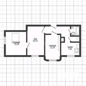 3-к квартира, вторичка, 65м2, 1/3 этаж