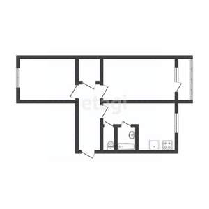 2-к квартира, вторичка, 54м2, 6/10 этаж