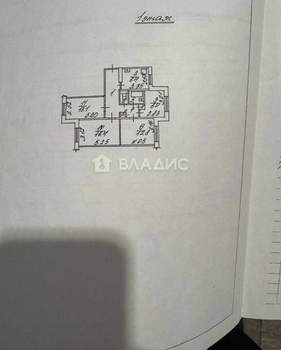 4-к квартира, вторичка, 76м2, 1/9 этаж
