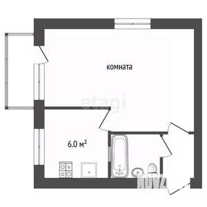 1-к квартира, вторичка, 30м2, 2/5 этаж