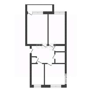 3-к квартира, вторичка, 58м2, 4/5 этаж