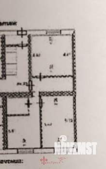 2-к квартира, вторичка, 64м2, 1/4 этаж