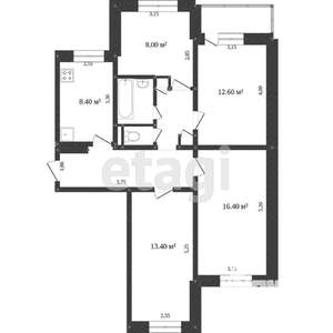 4-к квартира, вторичка, 114м2, 6/14 этаж