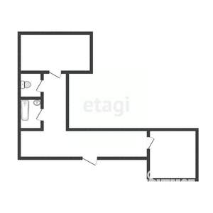 2-к квартира, вторичка, 40м2, 9/9 этаж