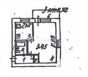 1-к квартира, вторичка, 30м2, 3/5 этаж