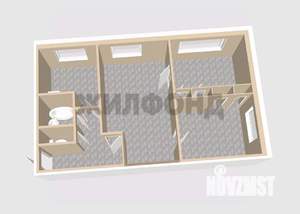 3-к квартира, вторичка, 47м2, 1/5 этаж