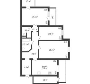 3-к квартира, вторичка, 110м2, 4/4 этаж