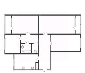 4-к квартира, вторичка, 78м2, 9/9 этаж