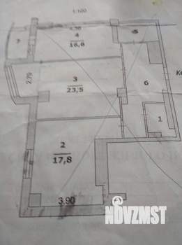 2-к квартира, вторичка, 79м2, 17/17 этаж