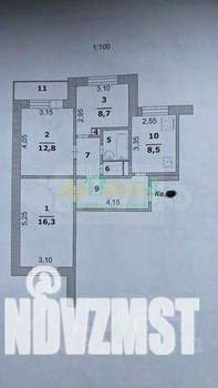 3-к квартира, вторичка, 61м2, 4/9 этаж