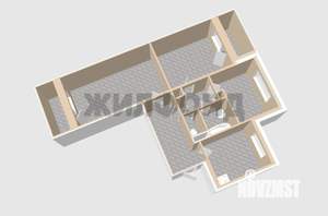 3-к квартира, вторичка, 59м2, 9/9 этаж