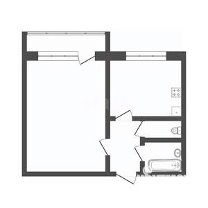 1-к квартира, вторичка, 35м2, 7/9 этаж