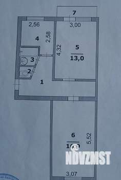 2-к квартира, вторичка, 50м2, 4/5 этаж