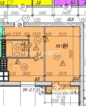 1-к квартира, вторичка, 44м2, 3/4 этаж