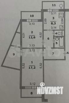 2-к квартира, вторичка, 51м2, 7/10 этаж