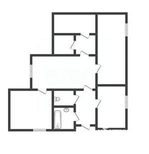4-к квартира, вторичка, 76м2, 1/9 этаж