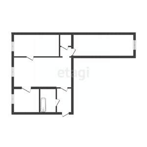 3-к квартира, вторичка, 55м2, 1/5 этаж