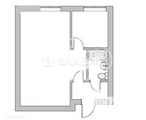 1-к квартира, вторичка, 21м2, 1/5 этаж