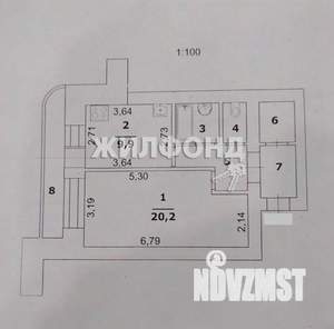 1-к квартира, вторичка, 45м2, 14/14 этаж