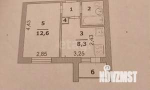 1-к квартира, вторичка, 27м2, 1/9 этаж