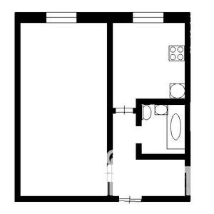 1-к квартира, вторичка, 32м2, 5/5 этаж