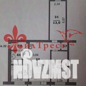 3-к квартира, вторичка, 56м2, 3/5 этаж