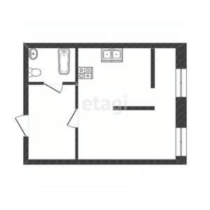 Студия квартира, вторичка, 30м2, 2/5 этаж