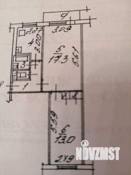 2-к квартира, вторичка, 45м2, 5/5 этаж