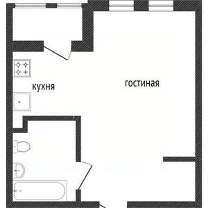 Студия квартира, вторичка, 37м2, 10/18 этаж