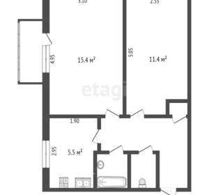 2-к квартира, вторичка, 42м2, 5/9 этаж