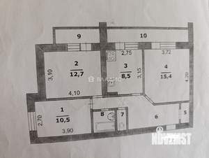 3-к квартира, вторичка, 67м2, 7/14 этаж