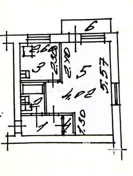 1-к квартира, вторичка, 31м2, 5/5 этаж