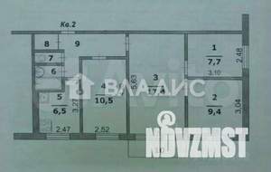 4-к квартира, вторичка, 61м2, 1/5 этаж