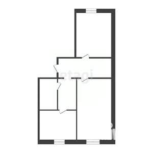 2-к квартира, вторичка, 44м2, 1/6 этаж