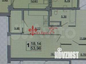 1-к квартира, вторичка, 54м2, 12/18 этаж