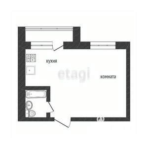 Студия квартира, вторичка, 35м2, 7/9 этаж