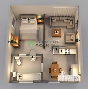 1-к квартира, вторичка, 21м2, 5/5 этаж