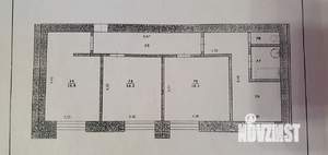 3-к квартира, вторичка, 74м2, 1/9 этаж
