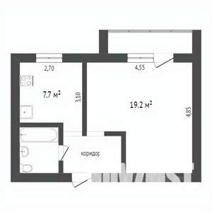 1-к квартира, вторичка, 34м2, 5/5 этаж