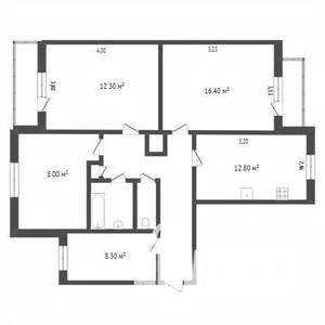 4-к квартира, вторичка, 90м2, 4/10 этаж