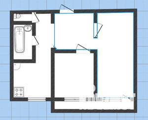 2-к квартира, вторичка, 45м2, 6/9 этаж