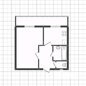 1-к квартира, вторичка, 28м2, 2/9 этаж