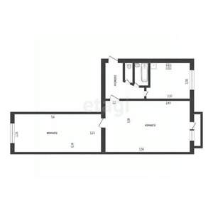 2-к квартира, вторичка, 48м2, 5/5 этаж