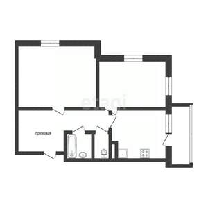 2-к квартира, вторичка, 64м2, 13/19 этаж