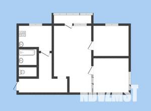 3-к квартира, вторичка, 47м2, 4/5 этаж