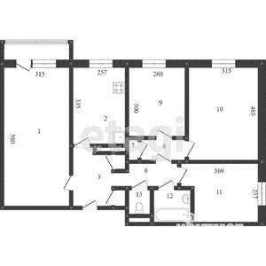 4-к квартира, вторичка, 77м2, 4/9 этаж
